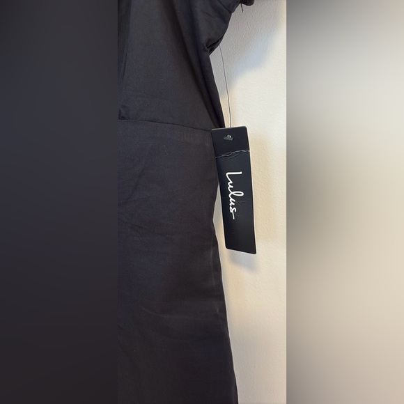 Lulus Whatever You Like Black Short Sleeve Mini Dress NWT , sz medium - Picture 9 of 11